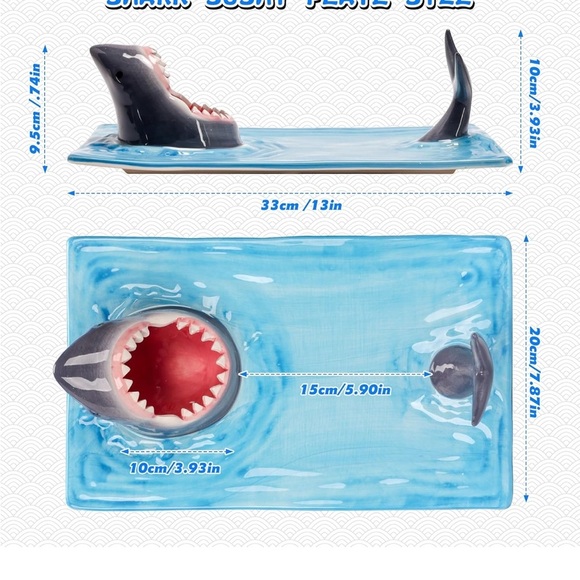 Sushi Shark Plate - Picture 2 of 5